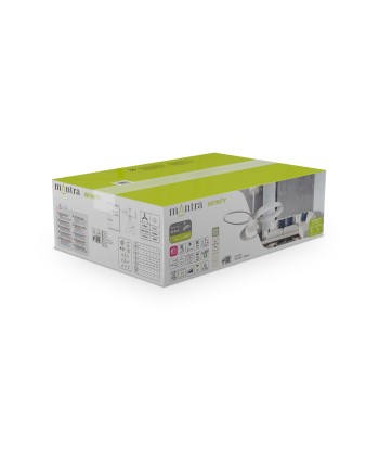 INFINITY FAN * Ventilador BLANCO LED 20W-3000K-5000K